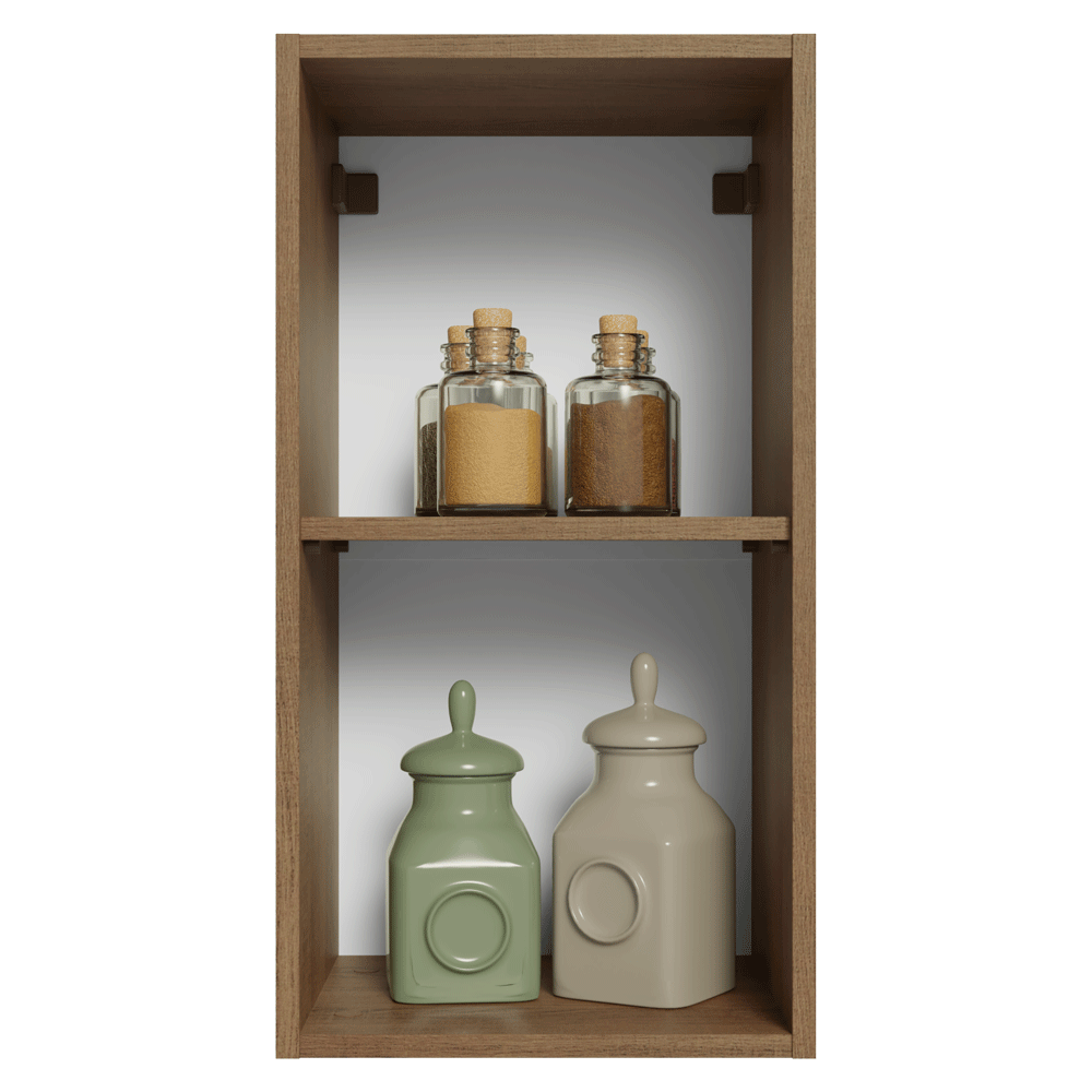 Mueble de Cocina Superior Vik 35 cm 1 Puerta Marrón/Verde