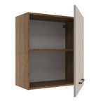 Mueble de Cocina Superior Agata 60 cm 1 Puerta Marrón/Crema