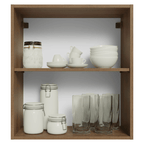 Mueble de Cocina Superior Vik 60 cm 1 Puerta Marrón/Gris