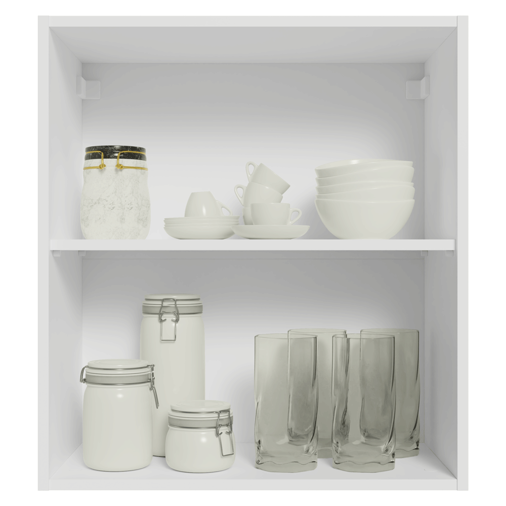 Mueble de Cocina Superior Vik 60 cm 1 Puerta Blanco/Verde