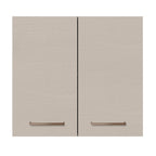 Mueble de Cocina Superior Agata 70 cm 2 Puertas Marrón/Crema