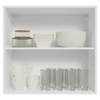 Mueble de Cocina Superior Vik 70 cm 2 Puertas Blanco/Gris