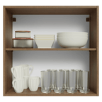 Mueble de Cocina Superior Vik 70 cm 2 Puertas Marrón/Gris