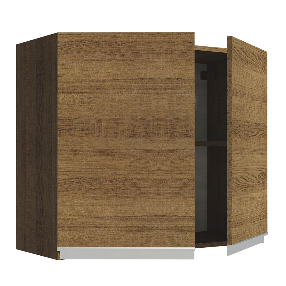 Mueble de Cocina Superior Glamy 80 cm 2 Puertas Marrón
