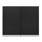 Mueble de Cocina Superior Glamy 80 cm 2 Puertas Marrón/Negro
