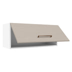 Mueble de Cocina Superior Agata 80 cm 1 Puerta Abatible Blanco/Crema