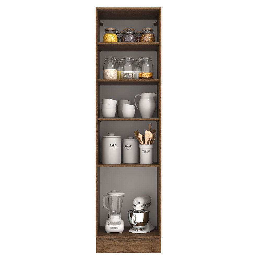 Mueble de Cocina Armario Vertical Agata 3 Puertas Marrón/Blanco