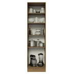 Mueble de Cocina Armario Vertical Glamy 3 Puertas Marrón/Blanco