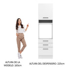 Mueble de Cocina para Hornos Agata 60 cm Blanco