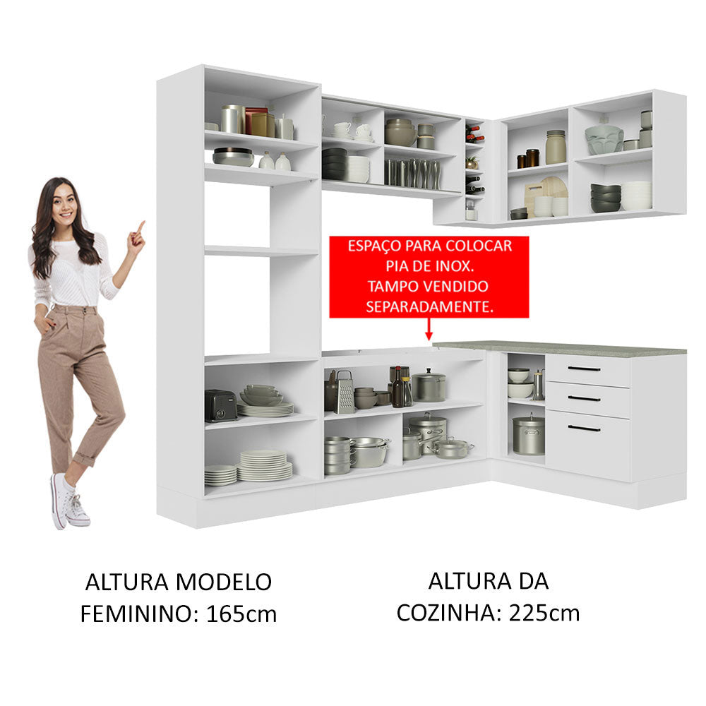 Cocina Integral de Esquina Agata 4.00 m 01