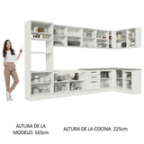 Cocina Integral de Esquina Agata 5.00 Metros 01
