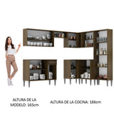 Cocina Integral de Esquina Emilly Ice 4.20 m