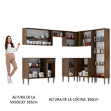 Cocina Integral de Esquina Emilly Ice 4.20 m