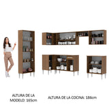 Cocina Integral de Esquina Emilly Moon 4.80 m