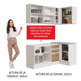 Cocina Integral de Esquina Glamy 2.70 m 01
