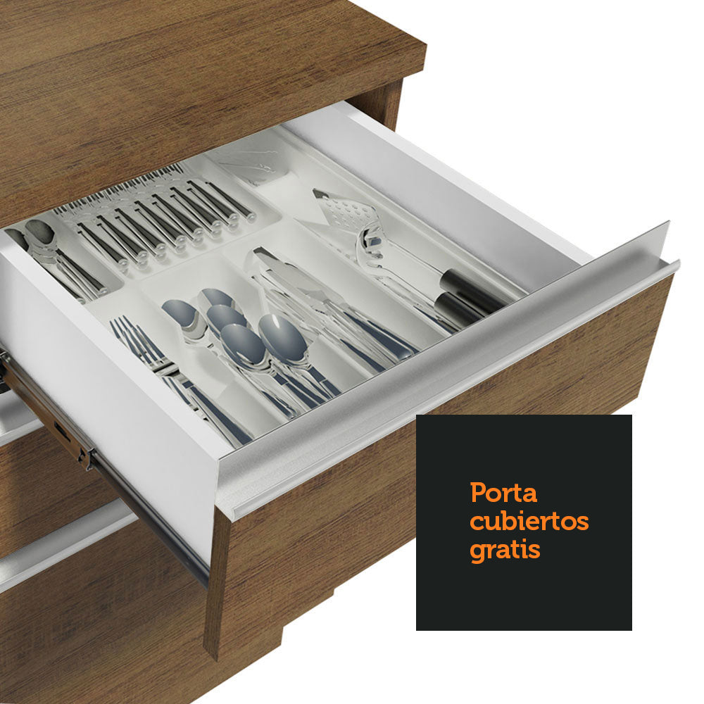 Cocina Integral de Esquina Glamy 3.30 m Marrón 02
