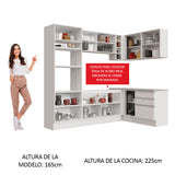 Cocina Integral de Esquina Glamy 4.00 m 02