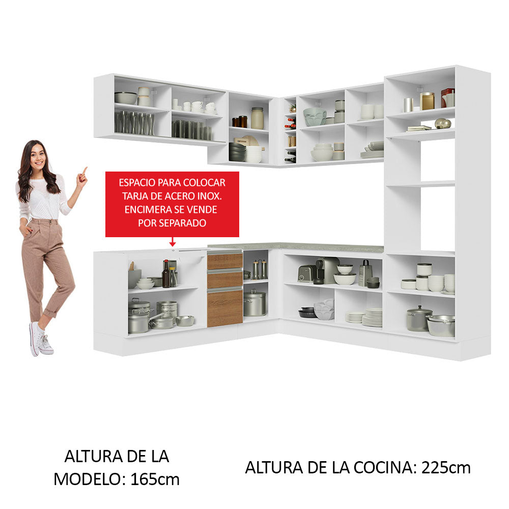 Cocina Integral de Esquina Glamy 4.60 m 01