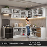 Cocina Integral de Esquina Glamy 4.70 m 01