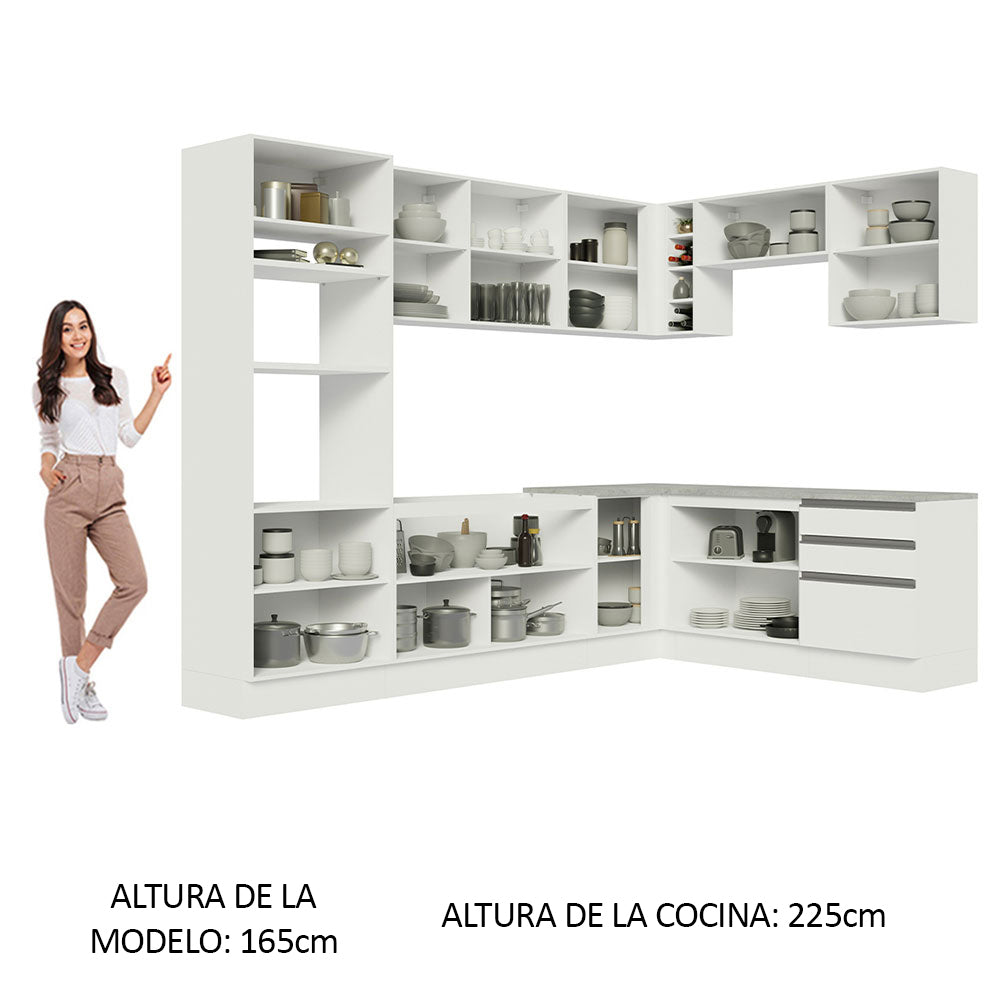 Cocina Integral de Esquina Glamy 4.80 m 01