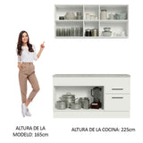 Cocina Integral Agata 1.50 m con Encimera 01
