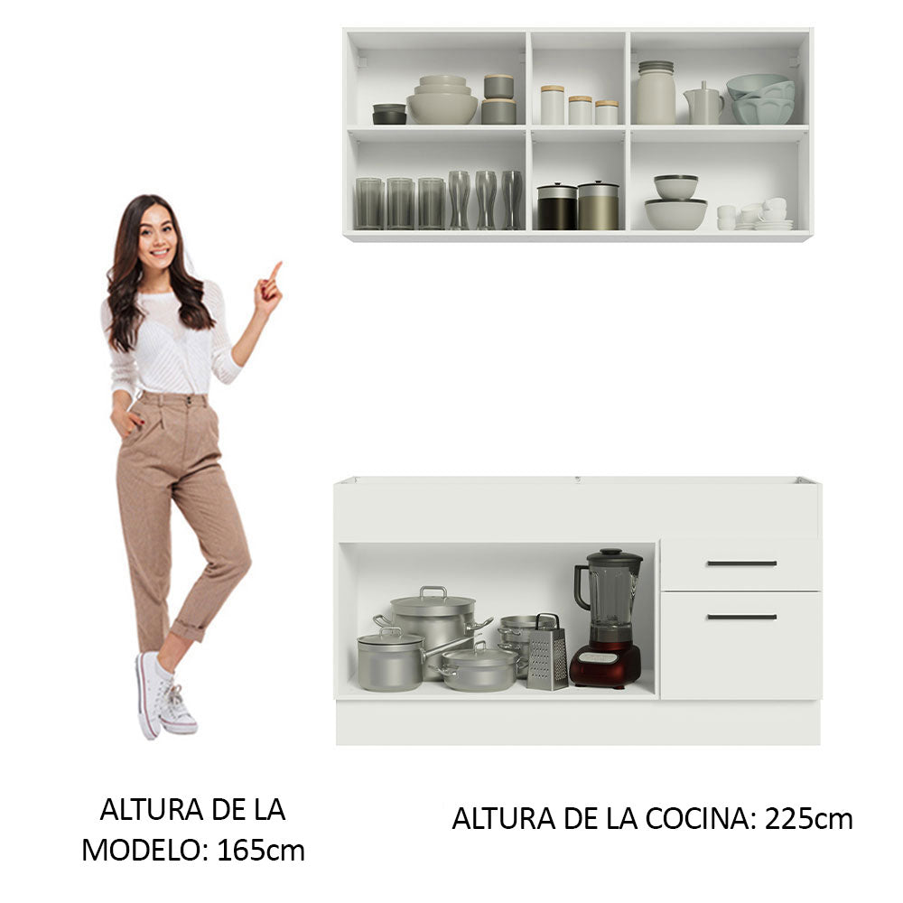 Cocina Integral Agata 1.50 Metros Blanco 02