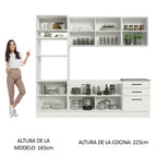 Cocina Integral Agata 2.50 m Blanco 01