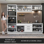 Cocina Integral Agata 2.70 Metros Blanco 03