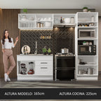 Cocina Integral Agata 2.70 Metros Blanco 05
