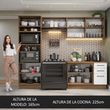 Cocina Integral Agata 2.70 m con Encimera 07