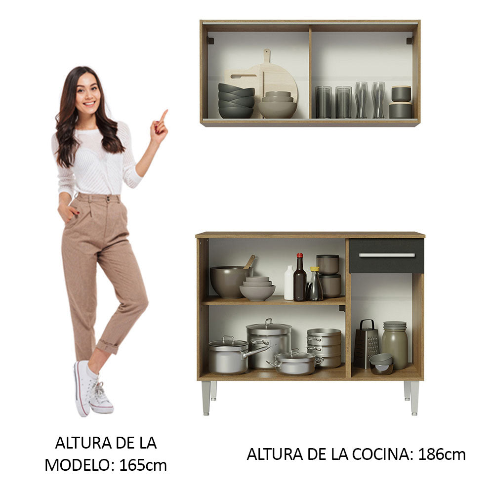 Cocina Integral Compacta Emilly 1.05 Metros