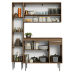 Cocina Integral Emilly 1.40 Metros Marrón 12
