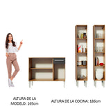 Cocina Integral Emilly Front 1.70 Metros 02