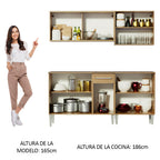 Cocina Integral Emilly Drive 1.70 Metros Marrón 04