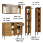 Cocina Integral Emilly Fly 1.70 Metros Marrón 05