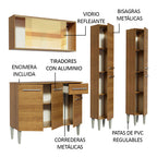 Cocina Integral Emilly Voice 1.70 Metros Marrón 06