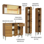 Cocina Integral Emilly Voice 1.70 Metros Marrón 06