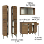Cocina Integral Emilly 1.70 Metros Marrón 10