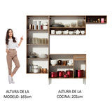 Cocina Integral Emilly Fit 2.30 Metros