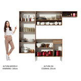 Cocina Integral Emilly Fit 2.30 Metros