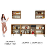 Cocina Integral Vicenza 2.90 m con Encimera 12