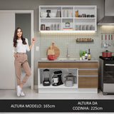 Cocina Integral Glamy 1.50 m con Mesón de Acero 03