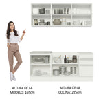 Cocina Integral Glamy 1.80 Metros Blanco 05