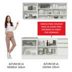 Cocina Integral Glamy 1.80 Metros Blanco 06