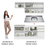 Cocina Integral Glamy 1.80 m con Mesón de Acero 07