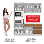 Cocina Integral Lívia 1.90 Metros Blanco/Marrón