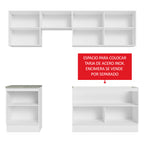 Cocina Integral Glamy 2.40 Metros Blanco/Marrón 09