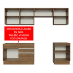 Cocina Integral Glamy 2.60 Metros Marrón 05