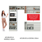 Cocina Integral Jade 2.70 Metros 09 Blanco