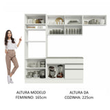Cocina Integral Glamy 2.70 m con Encimera 14